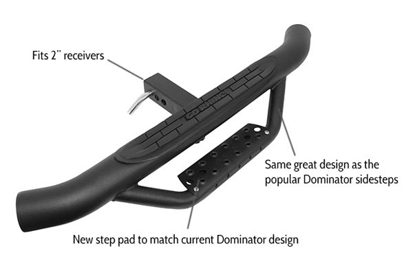 Go Rhino® - 3" Dominator Hitch Step for 2" Receivers