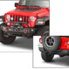 Quadratec QRC Front Winch Ready Bumper with Rear Bumper for 18-25 Jeep Wrangler JL and 20-25 Gladiator JT