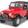 Quadratec QR3 Dual-Tube Winch Mount Bumper with Hoop for for 76-06 Jeep CJ, YJ, TJ & Unlimited